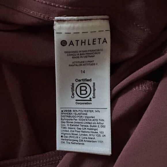 Athleta Attitude 2 Jogger Pants- Tawny Rose - Picture 8 of 9